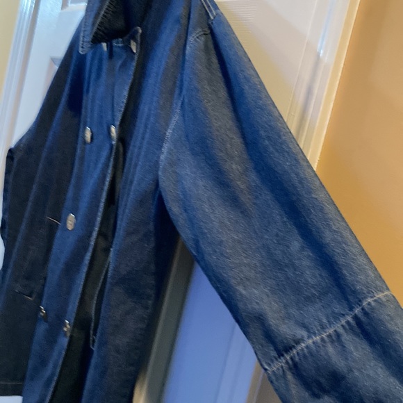 NWT Chico’s Denim Trench Jacket/Coat Size XL - Picture 6 of 15